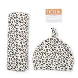 Lulujo - Bamboo Hat and Swaddle - Leopard