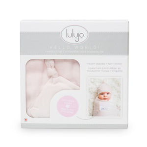 Lulujo - Bamboo Hat and Swaddle - Pink