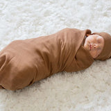 Lulujo - Bamboo Hat and Swaddle - Tan