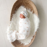 Lulujo - Bamboo Hat and Swaddle - Daisies