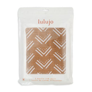 Lulujo - Cotton Cot Sheet - Mudcloth