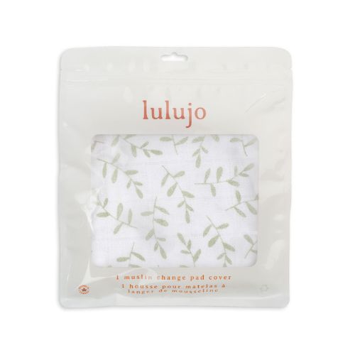 Lulujo - Changing Mat/Crib Sheet  - Greenary