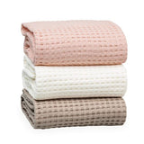 Lulujo - Waffle Blanket - Cream Vanilla