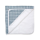 Lulujo - Hooded Towel- Navy Gingham