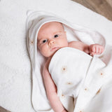 Lulujo -Hooded Towel- Daisies