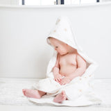 Lulujo -Hooded Towel- Daisies