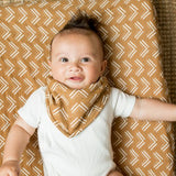 Lulujo - Bandana Bib - Mudcloth / Black Bird - 2 Pack