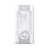Lulujo - Large Muslin Swaddle - Rainbows and Unicorns